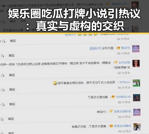娱乐圈吃瓜打牌小说引热议：真实与虚构的交织
